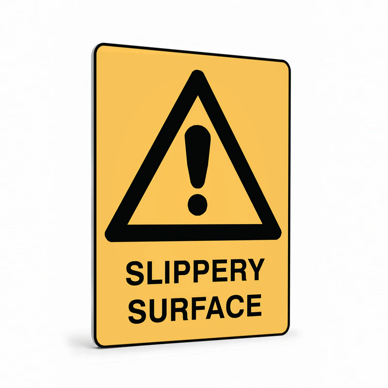 Warning - Slippery Surface Sign