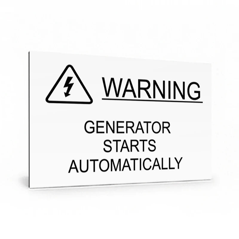Warning Generator Starts Automatically (white)