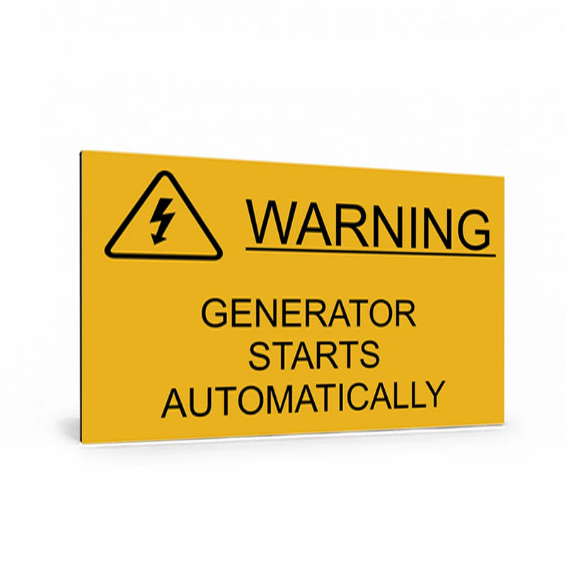 Warning Generator Starts Automatically (yellow)