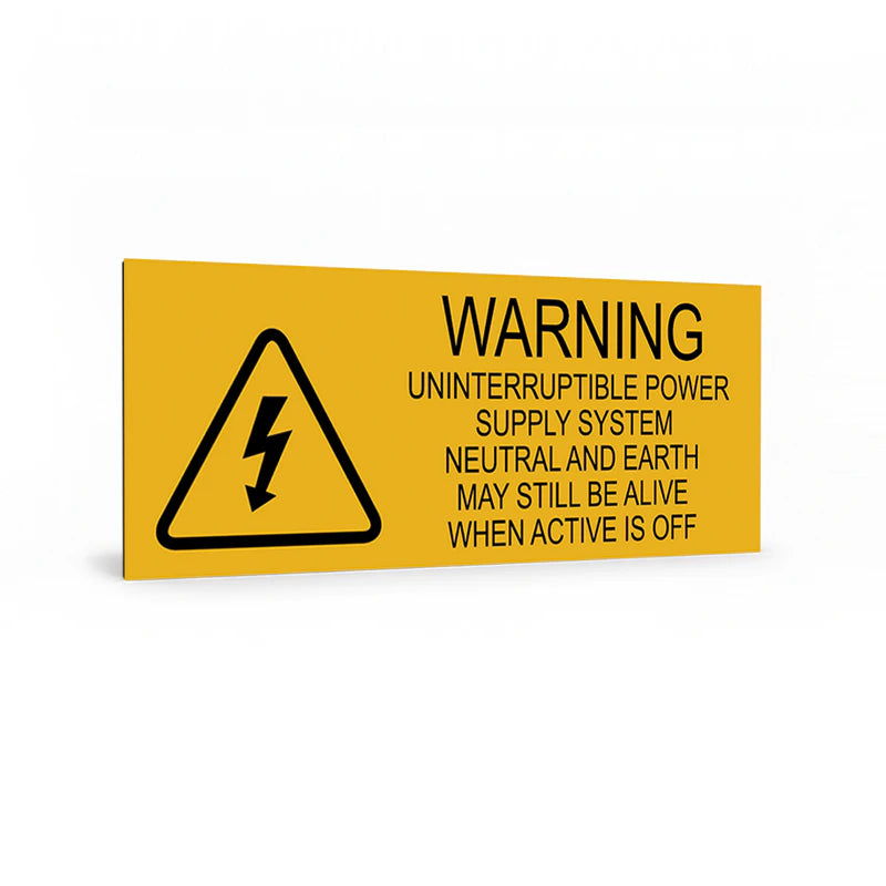Warning Uninterruptible Power Supply System