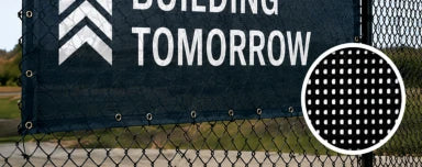 High impact printed fence mesh