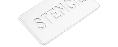 Polypropylene stencil sample