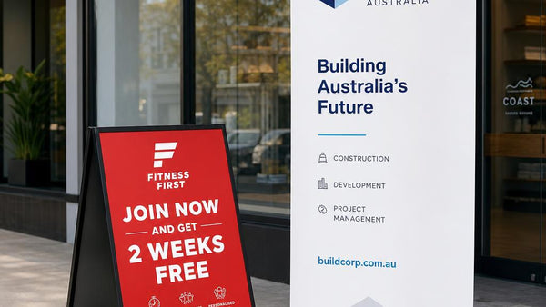 A-Frame Sandwich Boards vs Pull Up Banners