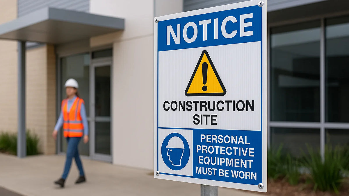Are Corflute Safety Signs Suitable Outdoors? hero image