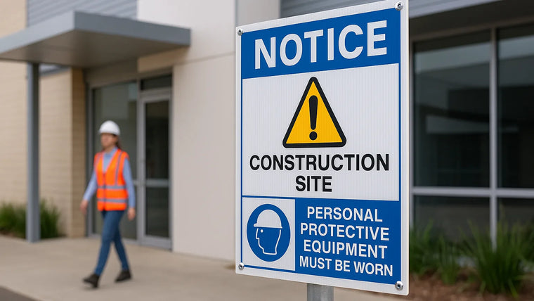 Are Corflute Safety Signs Suitable Outdoors? hero image