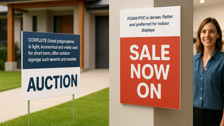 Corflute vs Foam PVC Signs hero image