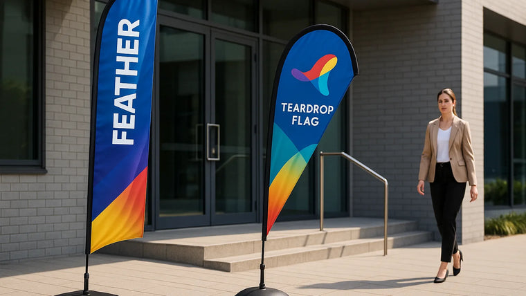 Feather Flags vs Teardrop Flags hero image