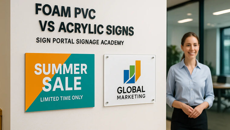 Foam PVC vs Acrylic Signs hero image