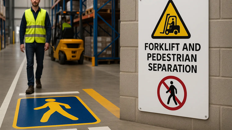 Forklift and Pedestrian Separation Signage hero image