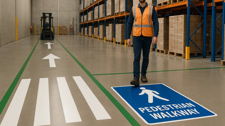 Pedestrian Walkway Floor Markings for Warehouses hero image