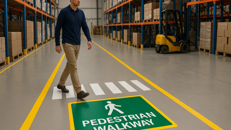 Pedestrian Walkway Floor Markings for Warehouses hero image