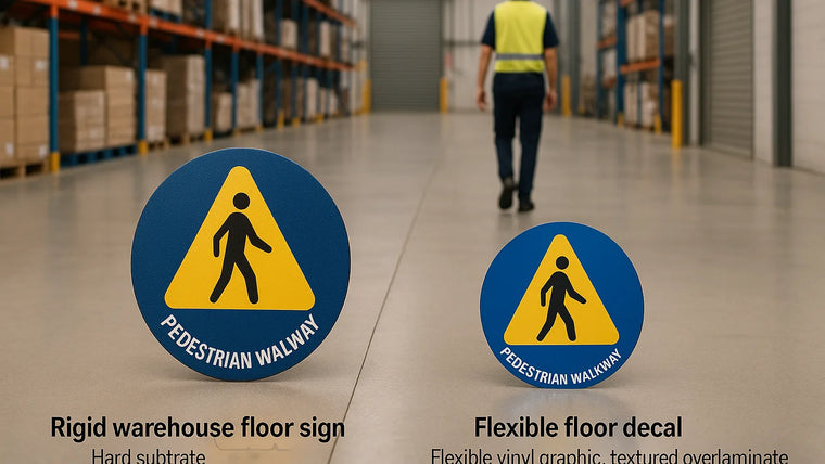 Warehouse Floor Signs vs Floor Decals: What Is the Difference? hero image