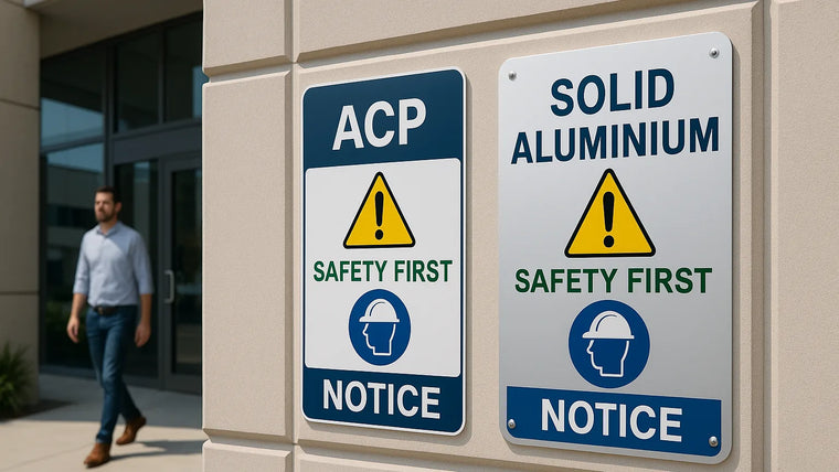 What Is the Difference Between ACP and Solid Aluminium Signs? hero image