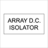 Array DC Isolator