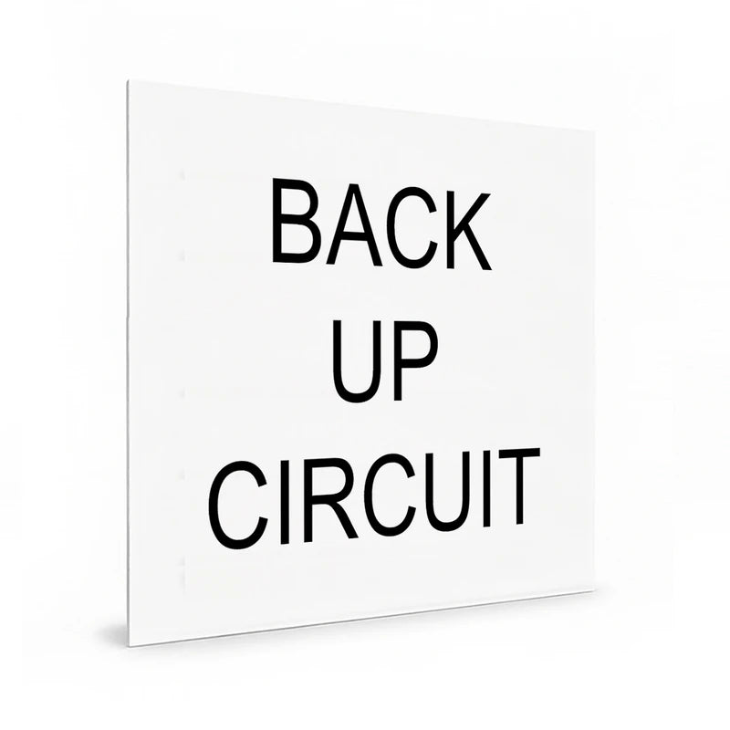 Back Up Circuit - White and Black