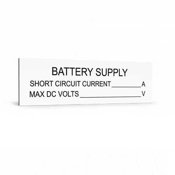 Battery Supply – Max DC Volts