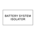 Battery System Isolator - White & Black