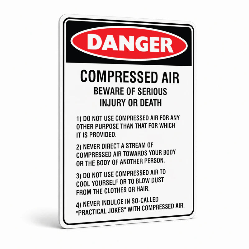 Danger - Compressed Air Sign