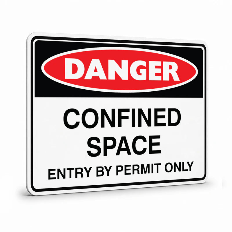 Danger - Confined Space Enter By Permit Only Sign