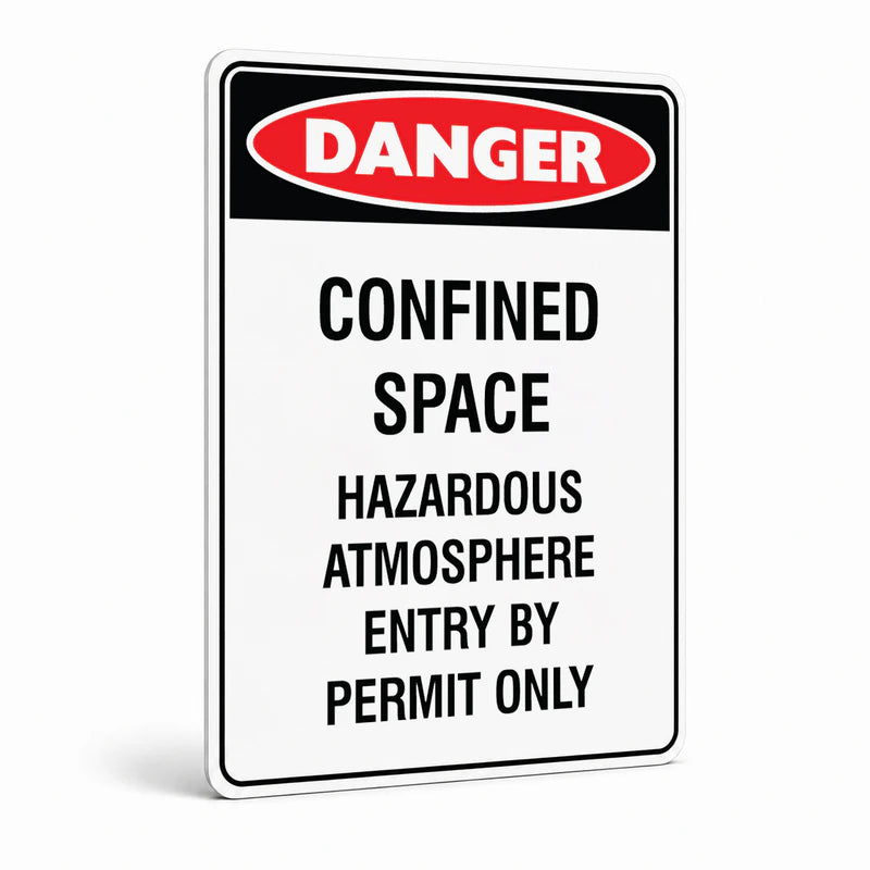 Danger - Confined Space Hazardous Atmosphere Sign