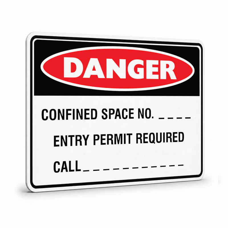 Danger - Confined Space No Sign