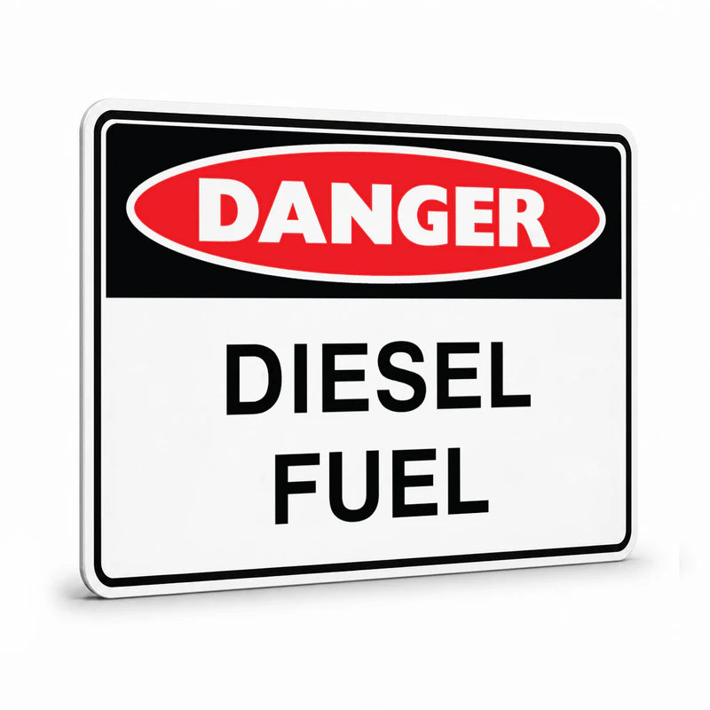 Danger - Diesel Fuel Sign