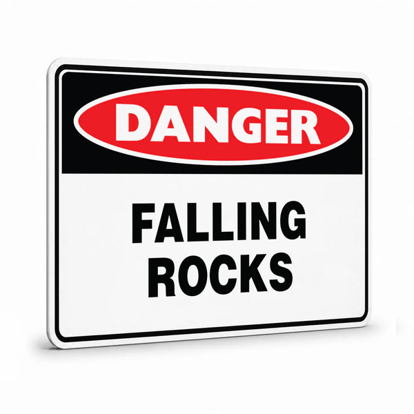 Danger - Falling Rocks Sign