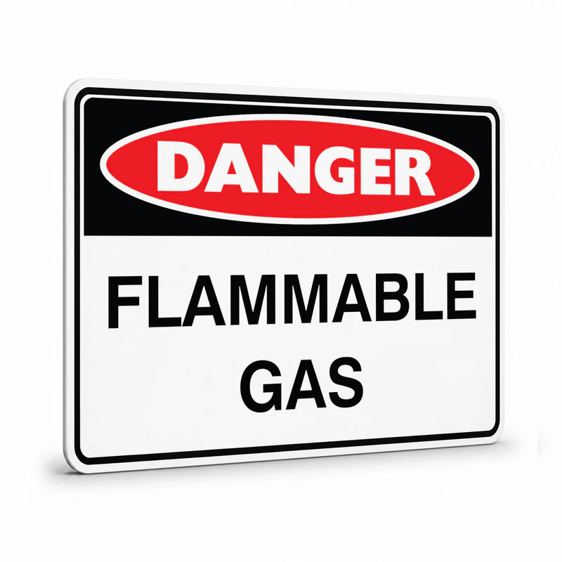 Danger - Flammable Gas Sign