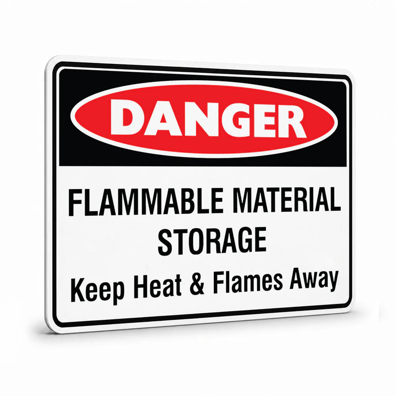 Danger - Flammable Material Storage Sign