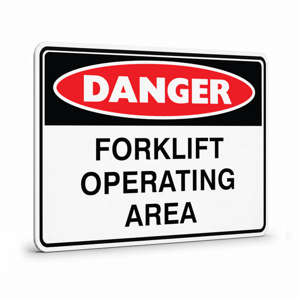 Danger - Forklift Operating Sign