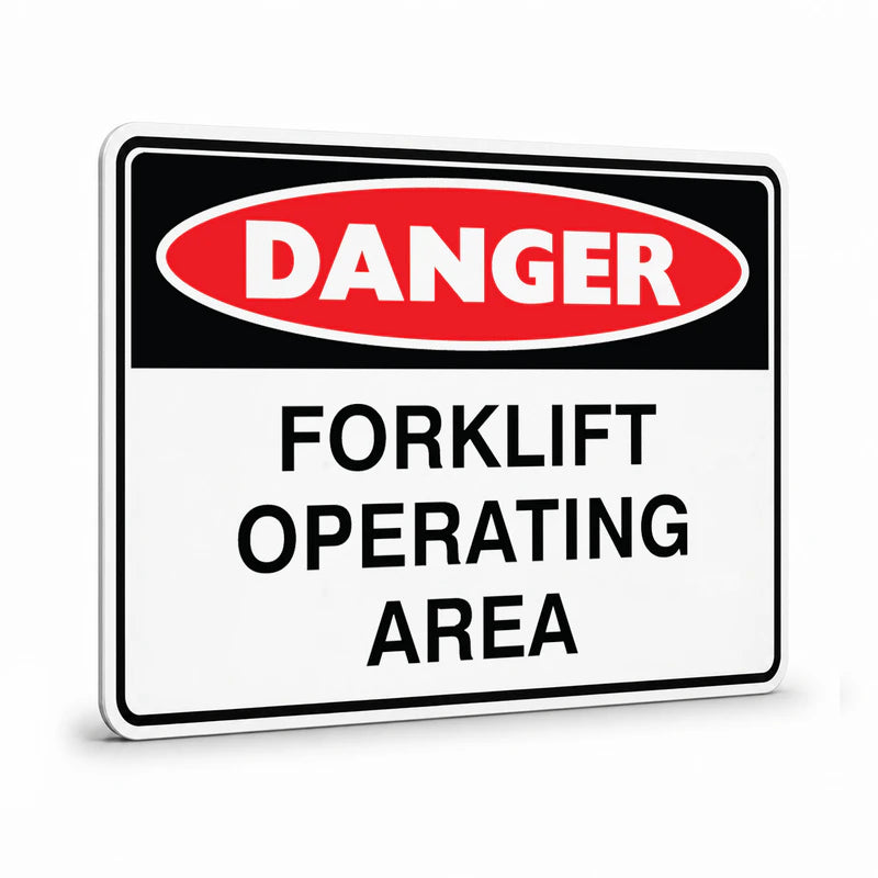 Danger - Forklift Operating Sign