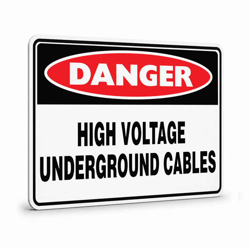 Danger - High Voltage Underground Cables Sign