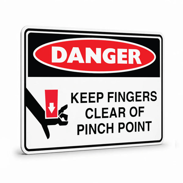 Danger - Keep Fingers Clear Sign