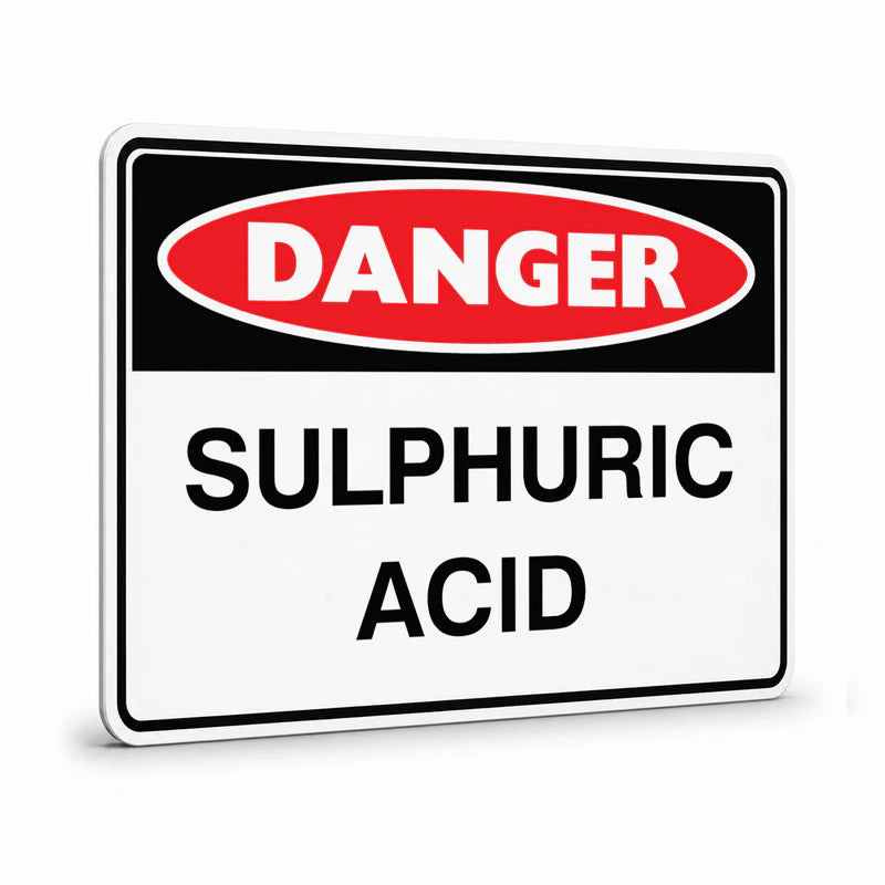 Danger - Sulphuric Acid Sign