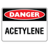 Danger - Acetylene Sign