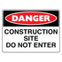 Danger - Construction Site Sign