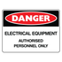 Danger - Electrical Equipment Sign