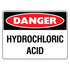 Danger - Hydrochloric Acid Sign