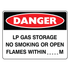 Danger - LP Gas Storage Sign