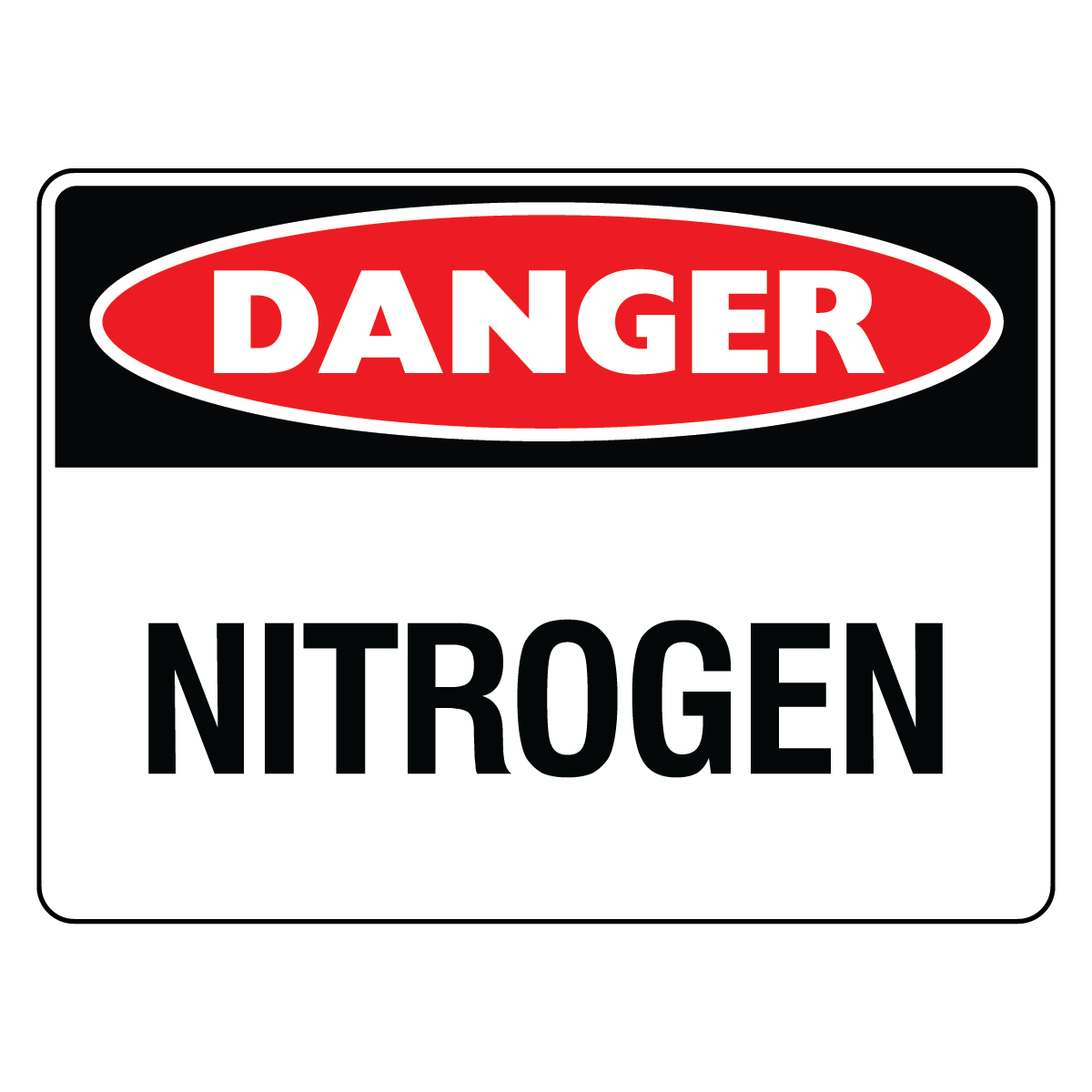 Danger - Nitrogen Sign