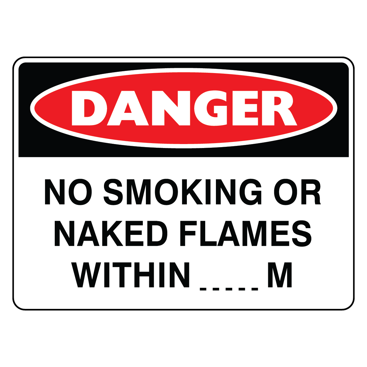 Danger - No Smoking Or Naked Flames Within Sign