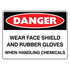 Danger - Wear Face Shield Sign