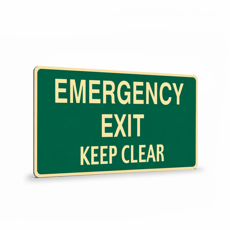 Exit & Evacuation - Emergency Exit Keep Clear Sign