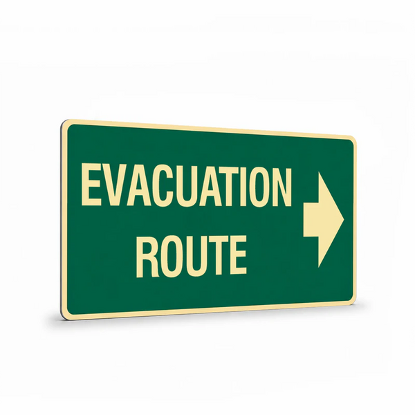 Exit & Evacuation - Evacuation Route Right Arrow Sign