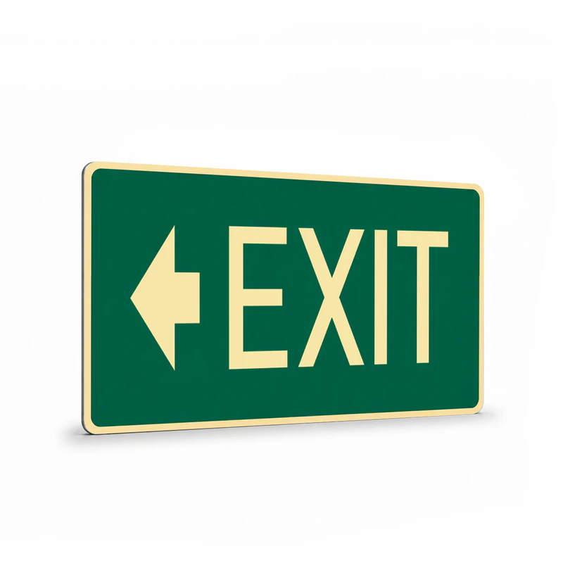 Exit & Evacuation - Exit Left Arrow Sign