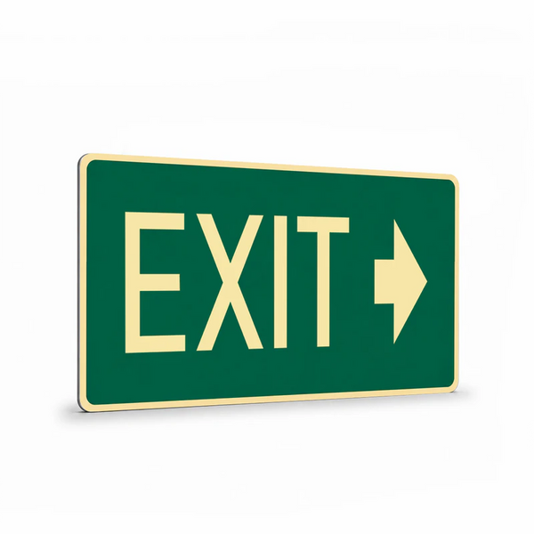 Exit & Evacuation - Exit Right Arrow Sign