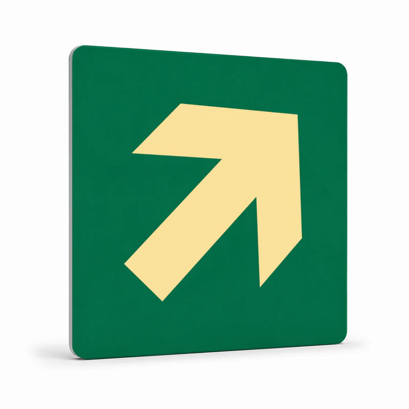 Exit & Evacuation - Horizontal Arrow Sign