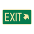 Exit & Evacuation - Exit Diagonal Up Right Arrow Sign