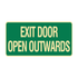 Exit & Evacuation - Exit Door Open Outwards Sign