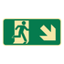 Exit & Evacuation - Exit Symbol Diagonal Right Down Arrow Sign